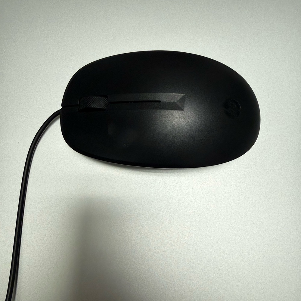 HP Black Wired Mouse